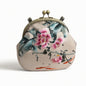 Handmade Su Embroidery Vintage Kiss Lock Floral Coin Purse