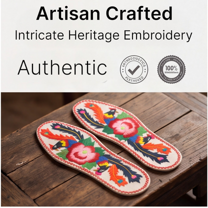 HongAn Stitch Hand-Stitched Folk Art Shoe Insoles – Chinese Intangible Heritage Cultural Handicraft & Display Art