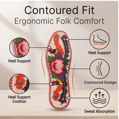 HongAn Stitch Hand-Stitched Folk Art Shoe Insoles – Chinese Intangible Heritage Cultural Handicraft & Display Art